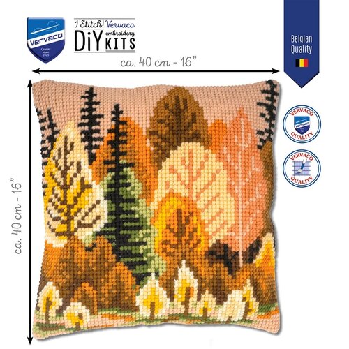 Vervaco VVervaco Borduur Kussen Herfstbos 40 x 40 cm PN-0202267