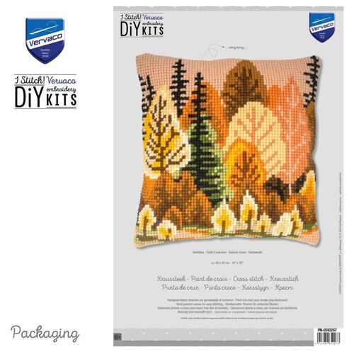 Vervaco VVervaco Borduur Kussen Herfstbos 40 x 40 cm PN-0202267