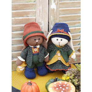 Funny's Haken Haakpakket Funny Bunny set Anna en Jacob