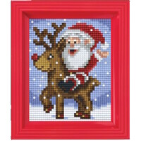 Pixelhobby Geschenkverpakking Kerstman en Rudolf 31455