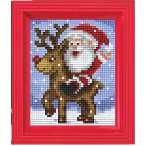 PixelHobby Pixelhobby Geschenkverpakking Kerstman en Rudolf  31455 PixelHobby Pixelhobby Geschenkverpakking Kerstman en Rudolf  31455