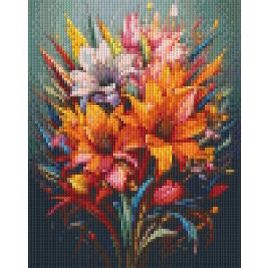PixelHobby Pixelhobby Patroon 5809 Boeket met Bloemen