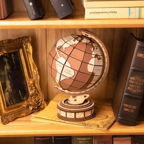 Rokr Robotime Houten Puzzel 3D Globe Wonders TGM01