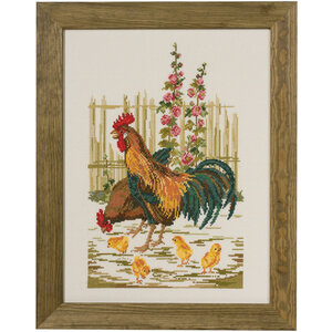 Permin Permin borduurpakket Chicken farm 92-0129 Permin Permin borduurpakket Chicken farm 92-0129