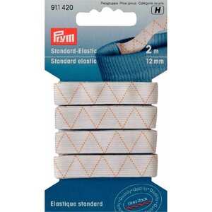 Prym Prym Standaard elastiek 12 mm x 2 meter wit Prym Prym Standaard elastiek 12 mm x 2 meter wit