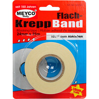 Afplaktape 24 mm x 25 meter