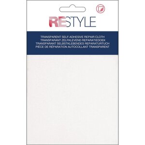 Restyle Restyle Zelfklevende Nylon Reparatiedoek 10 x 20 cm transparant