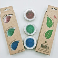 Bio Glitter set 3 x 8 gram Rood Groen Blauw