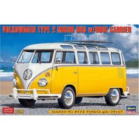 Hasegawa 20689 Volkswagen Type 2 Micro Bus met Dakrek Plastic Modelbouwpakket