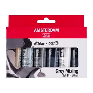 Amsterdam Amsterdam Acrylverf Grijstinten Set 6 x 20 ml