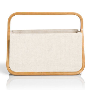 Prym Fold and Store mand canvas bamboo 45x27x37cm