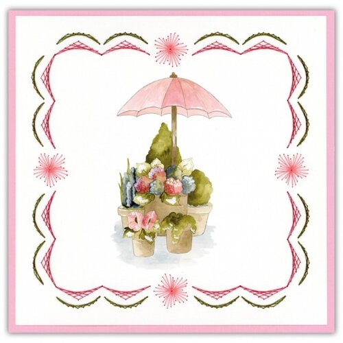 Hobbydots Stitch And Do 232 Flowers In Pot