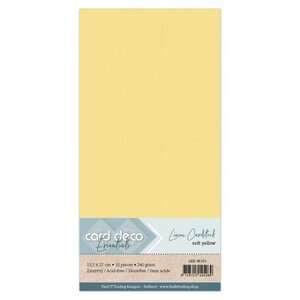 Card Deco Linnenkarton Vierkant Zachtgeel 240 gram 10 vel