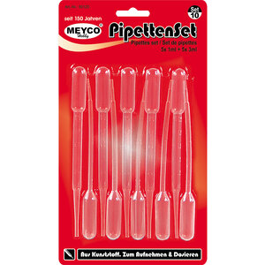 Meyco Pipettenset 10 stuks 5 x 1 ml en 5 x 3 ml Meyco Pipettenset 10 stuks 5 x 1 ml en 5 x 3 ml