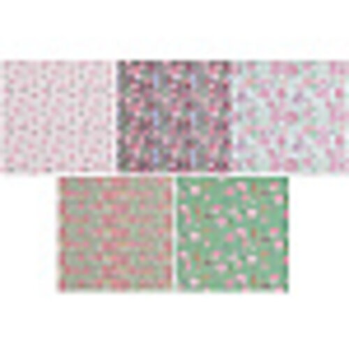 Rico Design Origami Papier La Vie en Rose mix 15 x 15 cm 50 vel 70 gram