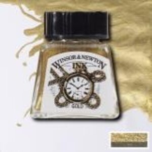 Winsor & Newton Winsor & Newton Ink 14ml Goud Metallic 283