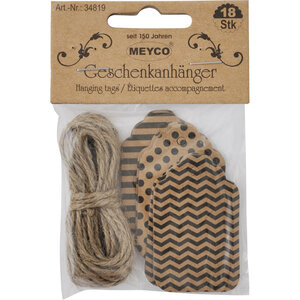 Meyco Cadeaukaartjes 3 designs 3.5 x 5.5 cm 18 stuks Meyco Cadeaukaartjes 3 designs 3.5 x 5.5 cm 18 stuks