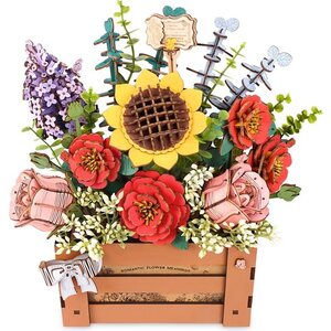 Robotime Robotime 3D DIY Houten Bloemenkistje TW02H