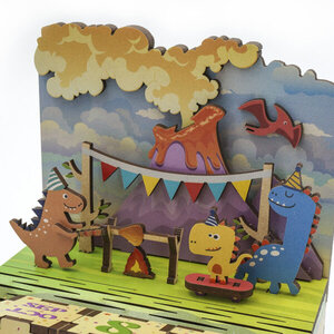 DIY Houten Puzzel Kalender Jurassic Party Tone-Cheer TQ012