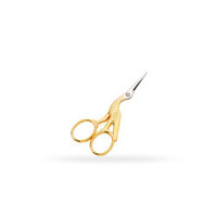 Ooievaars borduurschaartje Goud ca. 11,5 cm