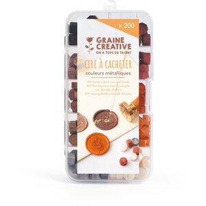 Graine Creative Zegelwas Set 200 stuks Metallic