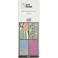 Decoupagepapier Vrolijke Kleuren 25 x 35 cm 8 vel