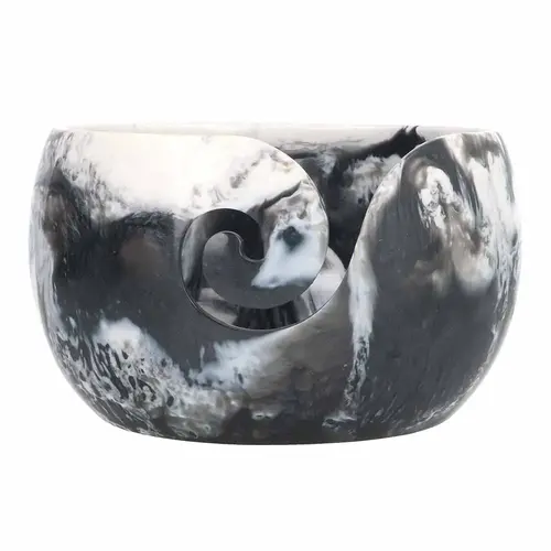 Scheepjeswol Scheepjes Yarn bowl gemarmerd zwart-wit 15 x 8 cm