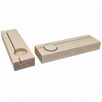 Houten Kaarthouder met Waxinelichthouder A4