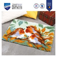 Vervaco Smyrna knoopkleed 3 Roodborstjes tussen blaadjes