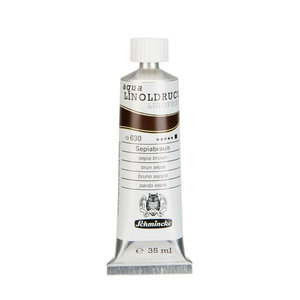 Schmincke Schmincke Aqua Lino verf sepia brown 35 ml