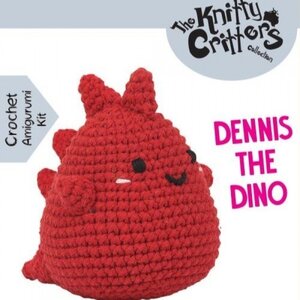 The Knitty Critters Haakpakket Knitty Critters Pouch Pals Dennis The Dino