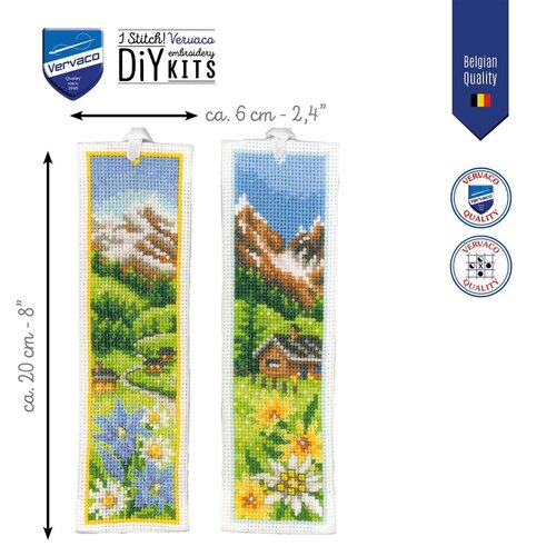 Vervaco Vervaco Bladwijzers Alpenweide 2 stuks ca. 6 x 20 cm PN-0203228