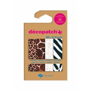 Décopatch Décopatch Decoupagepapier Dierenhuiden 4 vel