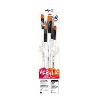 Darwi Acryl penselenset van 5 medium Synthetisch