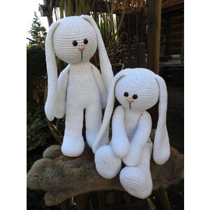 Funny's Haken XXL Funny Bunny Basic wit (staand of zittend)