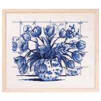 Permin Borduurpakket Indigo tulpen 70-6311