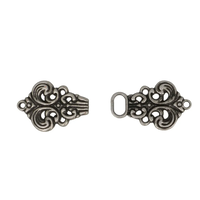 Noorse Sluiting 60 mm oud zilver