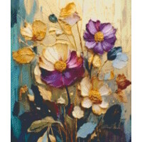 Pixelhobby patroon 5827 Schilderij met Bloemen