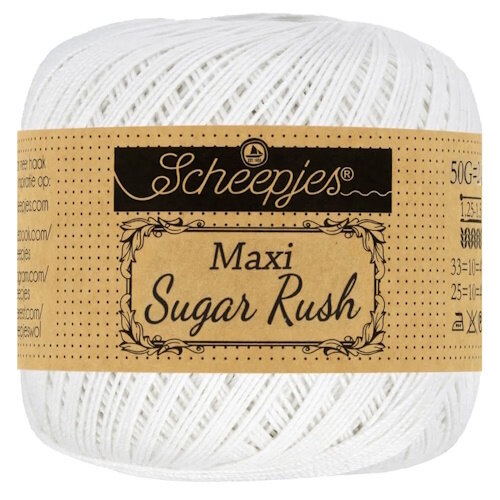 Scheepjeswol Scheepjes Maxi Sugar Rush 50 gram 106 Wit Scheepjeswol Scheepjes Maxi Sugar Rush 50 gram 106 Wit