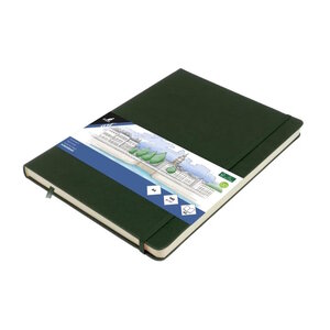 Kangaro Schetsboek forest green 80 vel 140 grams roomwit A4