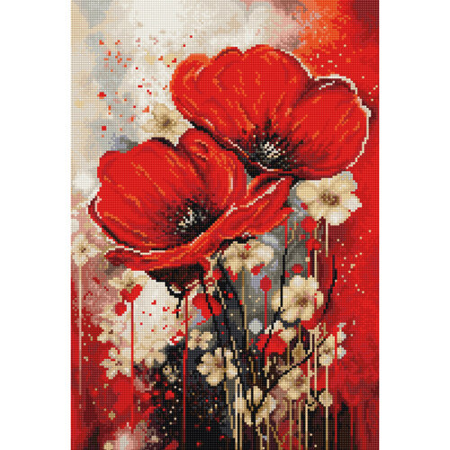 Vervaco Luca S Borduurpakket The Dance of The Poppies 22 x 32 cm Vervaco Luca S Borduurpakket The Dance of The Poppies 22 x 32 cm