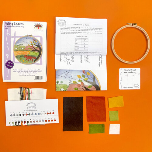 De Witte Engel Bothy Threads Vilt Borduurpakket Falling Leaves efe09 De Witte Engel Bothy Threads Vilt Borduurpakket Falling Leaves efe09