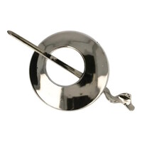 Vestsluiting 85 mm Zilver