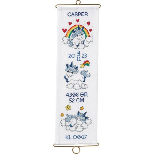 Permin Permin geboorte borduurpakket Schellekoord Casper 36-0742 Permin Permin geboorte borduurpakket Schellekoord Casper 36-0742