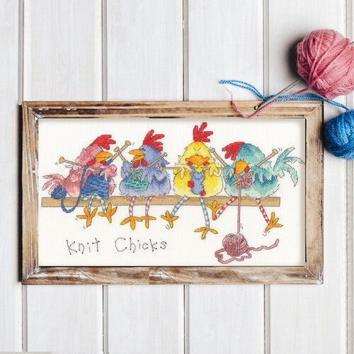 Bothy Threads Bothy Threads Borduurpakket  Knit Chicks xms40