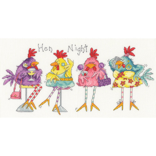 Bothy Threads Bothy Threads Borduurpakket Hen Night xms41 Bothy Threads Bothy Threads Borduurpakket Hen Night xms41