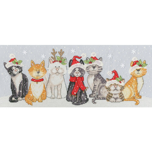 Bothy Threads Bothy Threads Borduurpakket Festive Felines xktb11 Bothy Threads Bothy Threads Borduurpakket Festive Felines xktb11