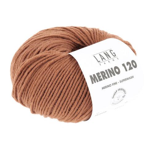 Lang Yarns Lang Yarns Merino 120 50 gram 515 Nougat Lang Yarns Lang Yarns Merino 120 50 gram 515 Nougat