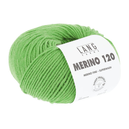 Lang Yarns Lang Yarns Merino 120 50 gram Lichtgroen 416 Lang Yarns Lang Yarns Merino 120 50 gram Lichtgroen 416