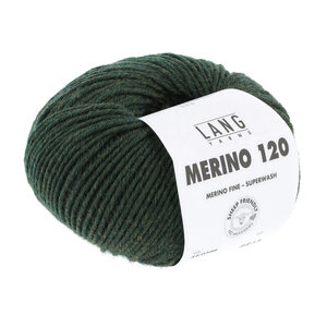 Lang Yarns Lang Yarns Merino 120 50 gram Olijf Chante Claire 398